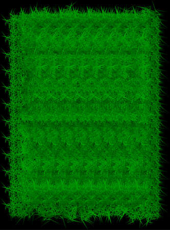 Rectangle green grass banner background のイラスト素材