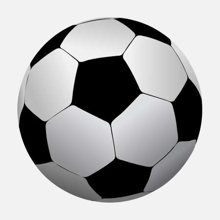 Soccer ball isolated on white background  Vector illustration のイラスト素材