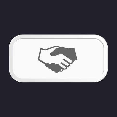 black icon handshake  background for business and financeのイラスト素材