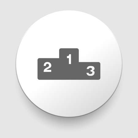 Sports competition podium icon isolated on whiteのイラスト素材