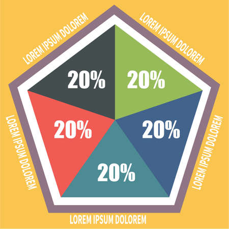 Minimalistic illustration of progress meter infographic element.のイラスト素材