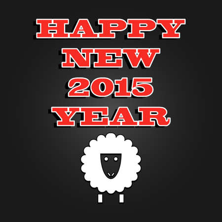 poster in 2015 on the eastern calendar goat.のイラスト素材