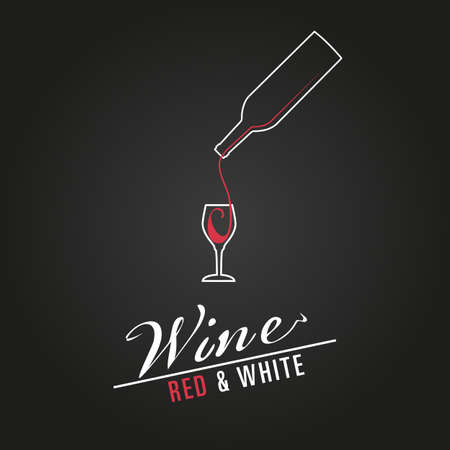 wine glass concept menu design. vector illustration posterのイラスト素材