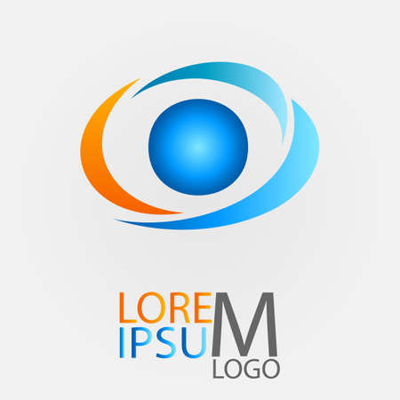 Circle logo for your company. Vector illustration. EPS10のイラスト素材
