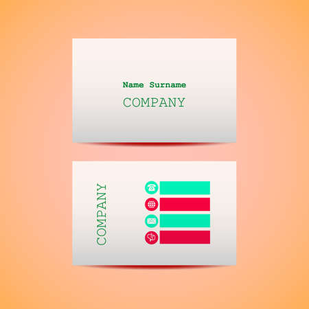 Abstract creative business cards set template. のイラスト素材