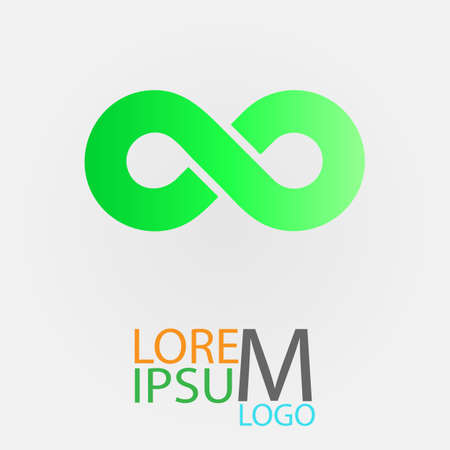 Limitless green symbol icon.のイラスト素材