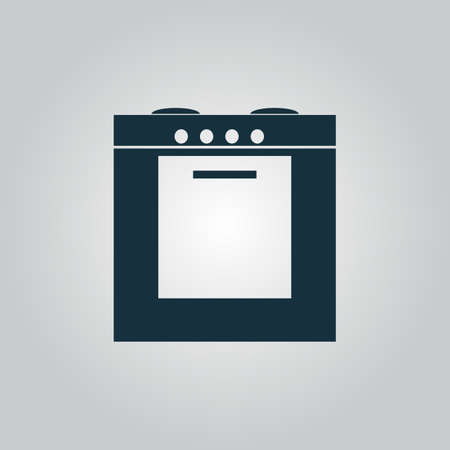 Flat web icon, sign or button isolated on grey background.のイラスト素材