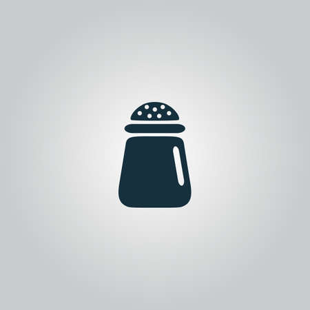 Salt or pepper - Vector icon isolated. Flat web icon, sign or button isolated on grey background. Collection modern trend concept design style vector illustration symbolのイラスト素材