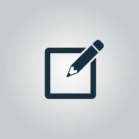 Subscribe. Flat web icon or sign isolated on grey background. Collection modern trend concept design style vector illustration symbolのイラスト素材