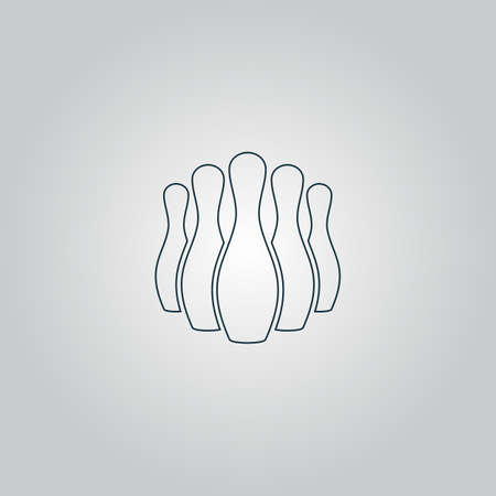 Skittles. Flat web icon or sign isolated on grey background. Collection modern trend concept design style vector illustration symbolのイラスト素材