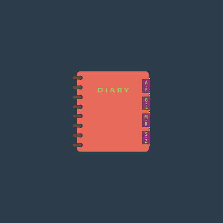 Organizer. Colorful vector icon. Simple retro color modern illustration pictogram. Collection concept symbol for infographic project and logoのイラスト素材