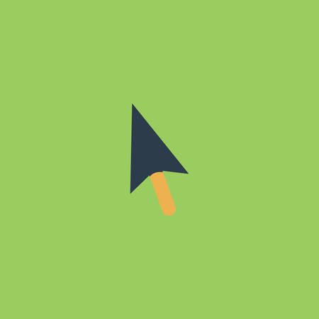 Mouse arrow cursor. Colorful vector icon. Simple retro color modern illustration pictogram. Collection concept symbol for infographic project and logoのイラスト素材