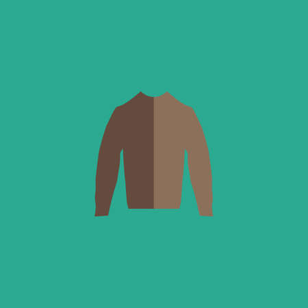 Clothing sweater Pictogram. Colorful vector icon. Simple retro color modern illustration pictogram....