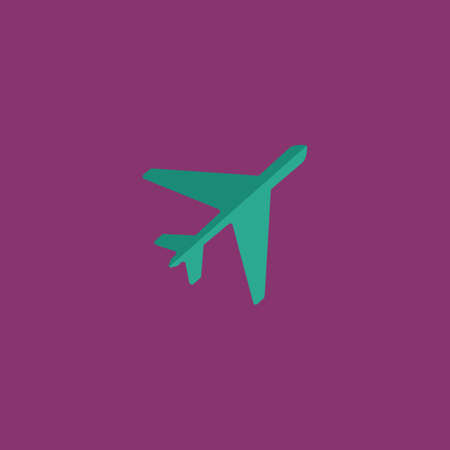 Plane. Colorful vector icon. Simple retro color modern illustration pictogram. Collection concept symbol for infographic projectのイラスト素材