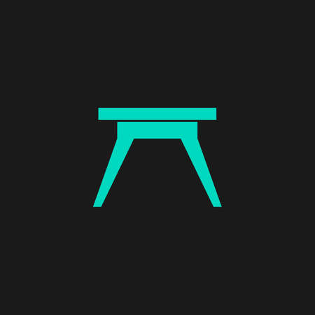 Small table. Flat simple modern illustration pictogram. Collection concept symbol for infographic projectのイラスト素材