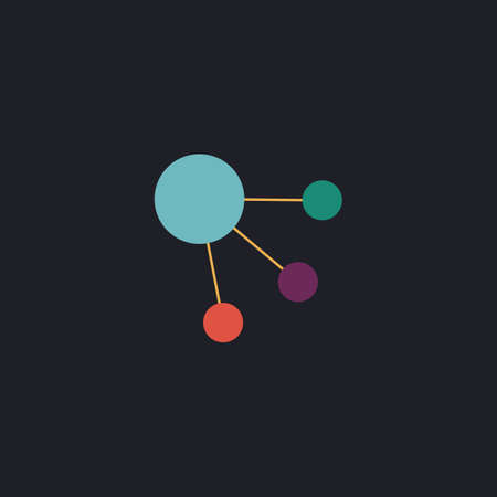 satellite Color vector icon on dark background