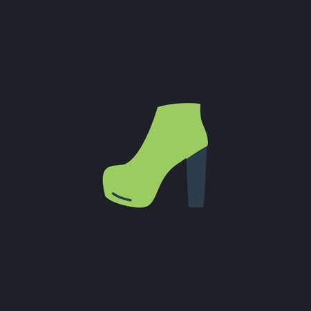 shoe Color vector icon on dark backgroundのイラスト素材