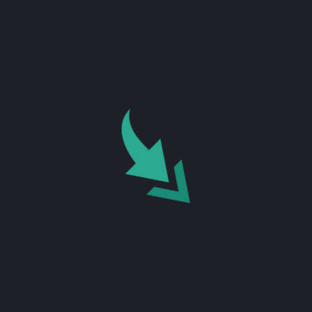 Arrow Color vector icon on dark backgroundのイラスト素材