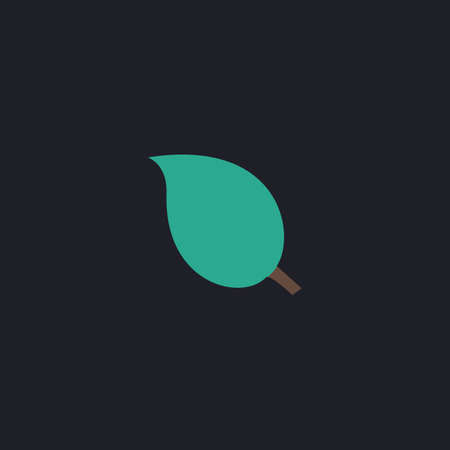 Leaf Color vector icon on dark backgroundのイラスト素材
