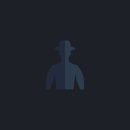 hipster Color vector icon on dark backgroundのイラスト素材