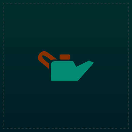 Engine oil. Color symbol icon on black background. Vector illustrationのイラスト素材