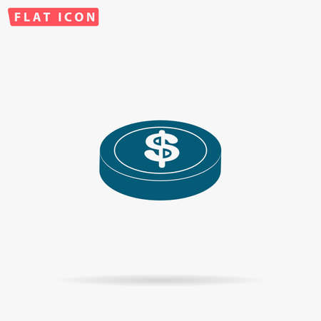 Bet Icon Vector. Flat simple Blue pictogram on white background. Illustration symbol with shadowのイラスト素材