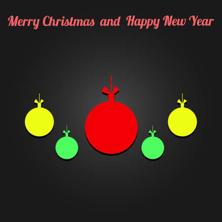 Toy ball for holiday fir-tree illustration.のイラスト素材