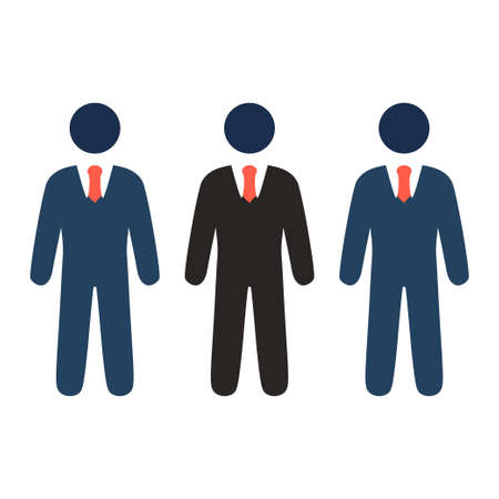 communication icon - group of people, leadership conceptのイラスト素材