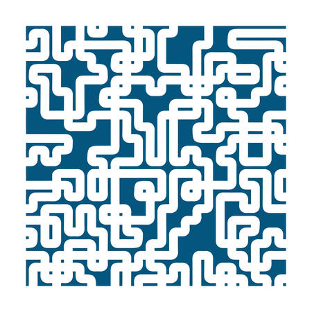 vector maze abstract - puzzle labyrint symbol, puzzleのイラスト素材
