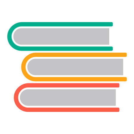 vector education book illustration symbol - learning book iconのイラスト素材