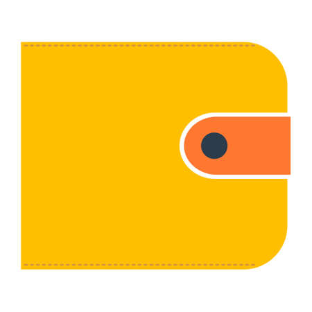 vector money wallet illustration with dollar cash, financial icon - money savingのイラスト素材