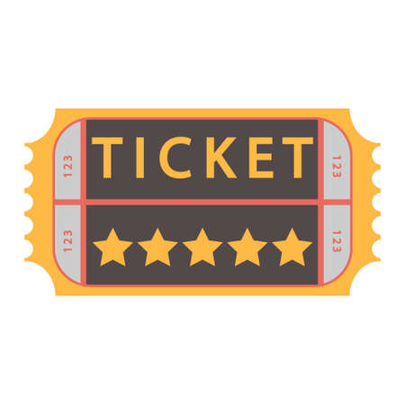 movie ticket. vector Admit one illustration, admission passのイラスト素材