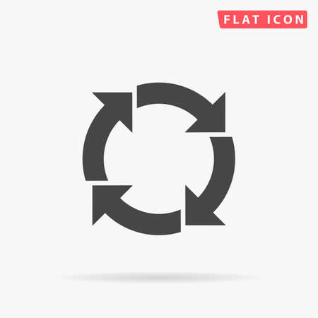 Consistency. Consistent arrow. Flat design style minimal vector illustration icon for web designのイラスト素材