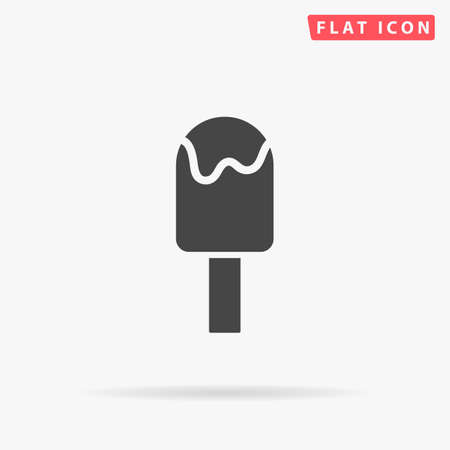 Ice lolly. Ice cream. Flat design style minimal vector illustration icon for web designのイラスト素材
