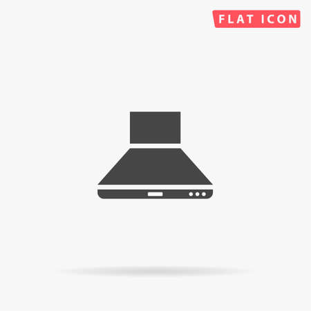 Kitchen Hood flat vector icon. Glyph style sign. Simple hand drawn illustrations symbol for concept infographics, designs projects, UI and UX, website or mobile application.のイラスト素材