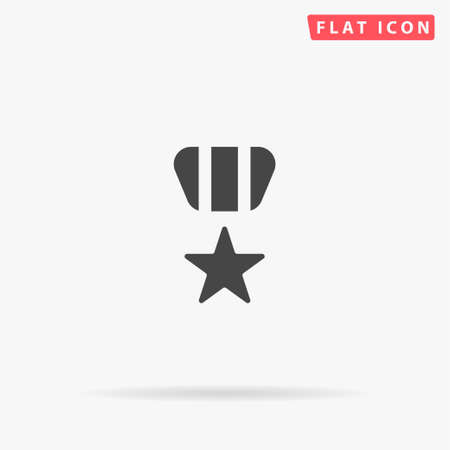 Award flat vector icon. Glyph style sign. Simple hand drawn illustrations symbol for concept infographics, designs projects, UI and UX, website or mobile application.のイラスト素材