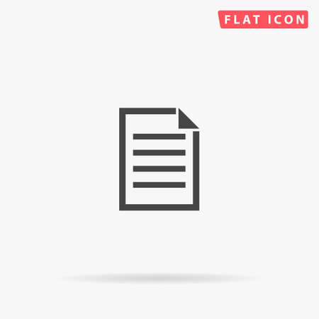 Note Taking flat vector icon. Glyph style sign. Simple hand drawn illustrations symbol for concept infographics, designs projects, UI and UX, website or mobile application.のイラスト素材