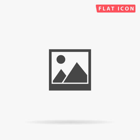 Masterpiece Picture flat vector icon. Glyph style sign. Simple hand drawn illustrations symbol for concept infographics, designs projects, UI and UX, website or mobile application.のイラスト素材