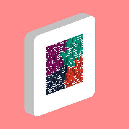 Labyrinth, Maze Simple vector icon. Illustration symbol design template for web mobile UI element....