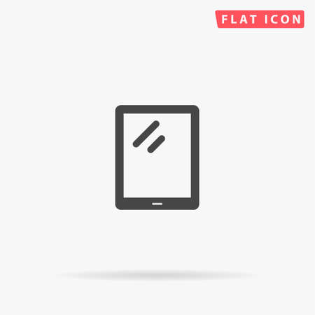 Tablet flat vector icon. Hand drawn style design illustrations.のイラスト素材