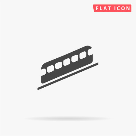 Funicular flat vector icon. Hand drawn style design illustrations.のイラスト素材