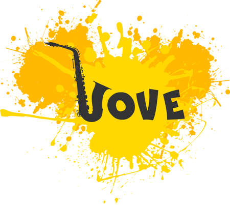 Love for music. Vector icon isolated on white background.のイラスト素材