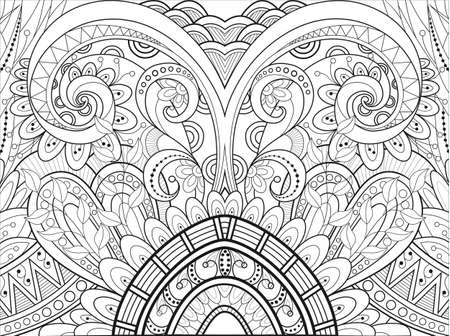 Vector linear decorative background ornamentのイラスト素材