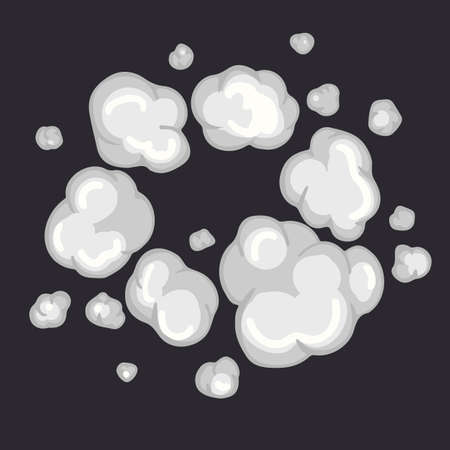 Smoke game, illustration smoke & dust.のイラスト素材