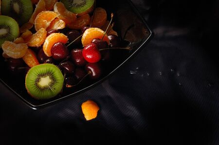 A picture of fresh juicy fruitsの写真素材