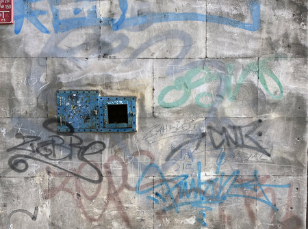 Graffiti in an urban environmentの写真素材