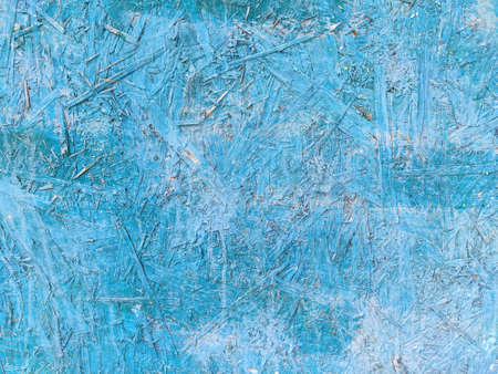 Chipboard painted in turquoise color. Textures and backgroundsの写真素材