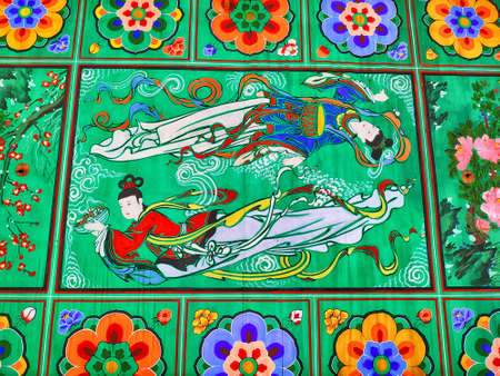 at Buddhist temple in Busan, South Korea, Asia