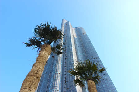 High Rise Building in Marine city, Haeundae, Busan, South Korea, Asiaの写真素材