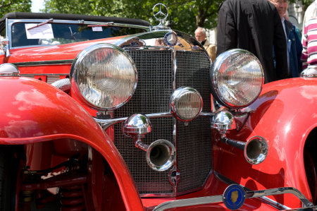 Mercedes-Benz 500K Special Roadster in 1936, the exhibition  125 car history - 125 years of history Kurfurstendamm , May 28, 2011 in Berlin, Germanyのeditorial素材